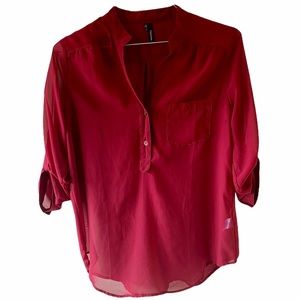 Maurices | Crimson Flowy Blouse | L